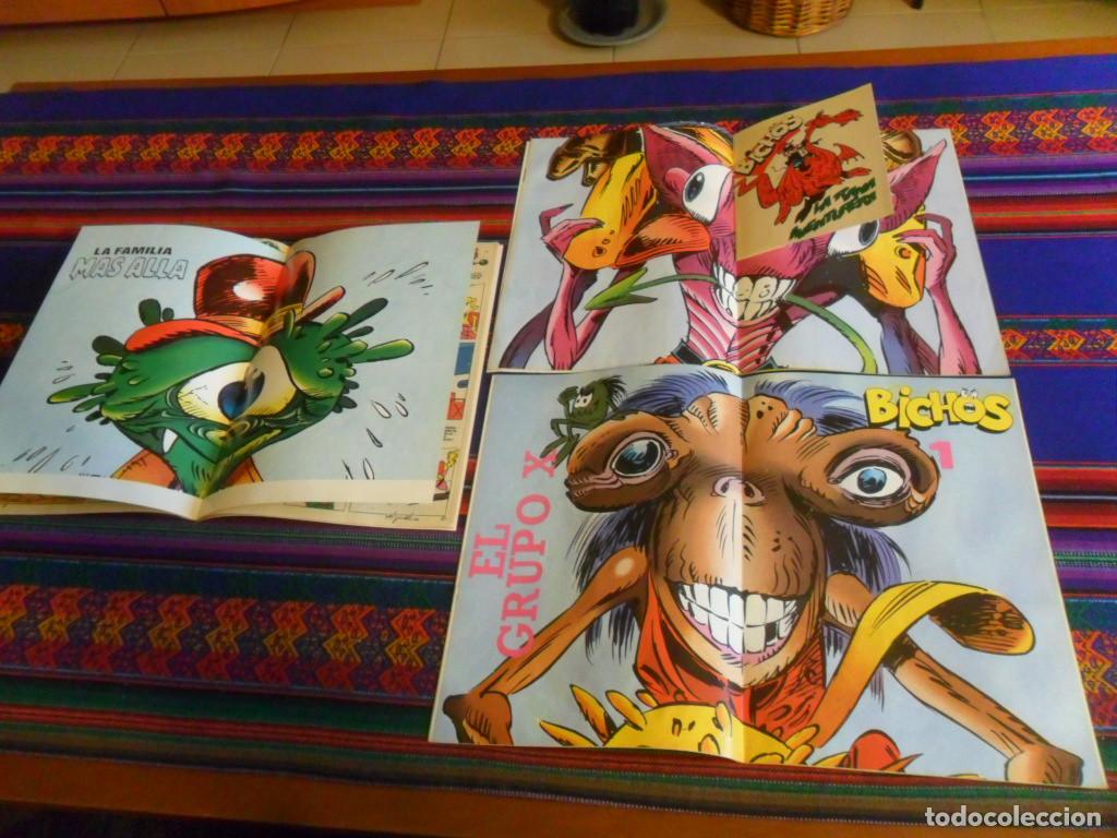 Comics: MONSTRUOS & CO N&ordm; 1 CON P&Oacute;STER BRUGUERA 1986, BICHOS N&ordm;S 1 Y 3 CON P&Oacute;STER Y PEGATINA CGE 1986. BE.