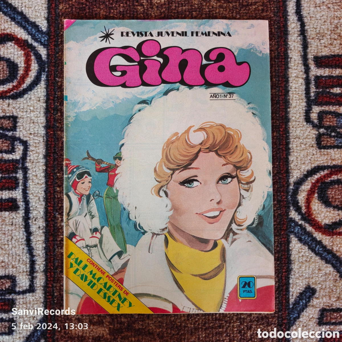 Livros de Banda Desenhada: REVISTA JUVENIL FEMENINA GINA N&deg; 37 (BRUGUERA)