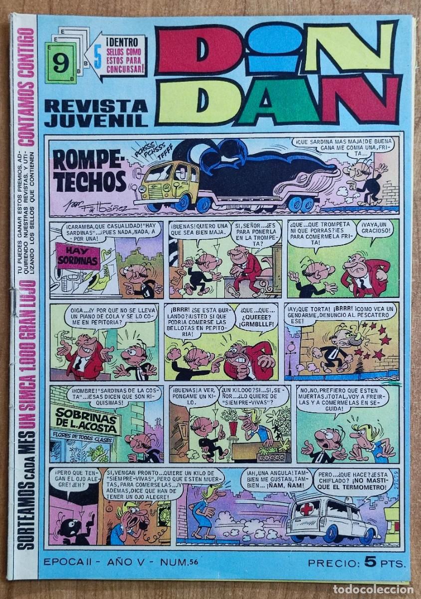 Tebeos: DIN DAN N&ordm; 56 - EDITORIAL BRUGUERA. - Foto 1