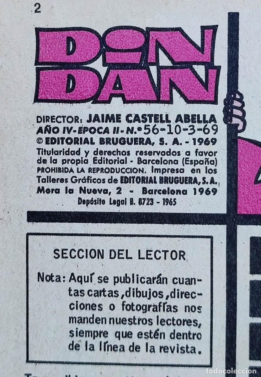 Tebeos: DIN DAN N&ordm; 56 - EDITORIAL BRUGUERA. - Foto 4
