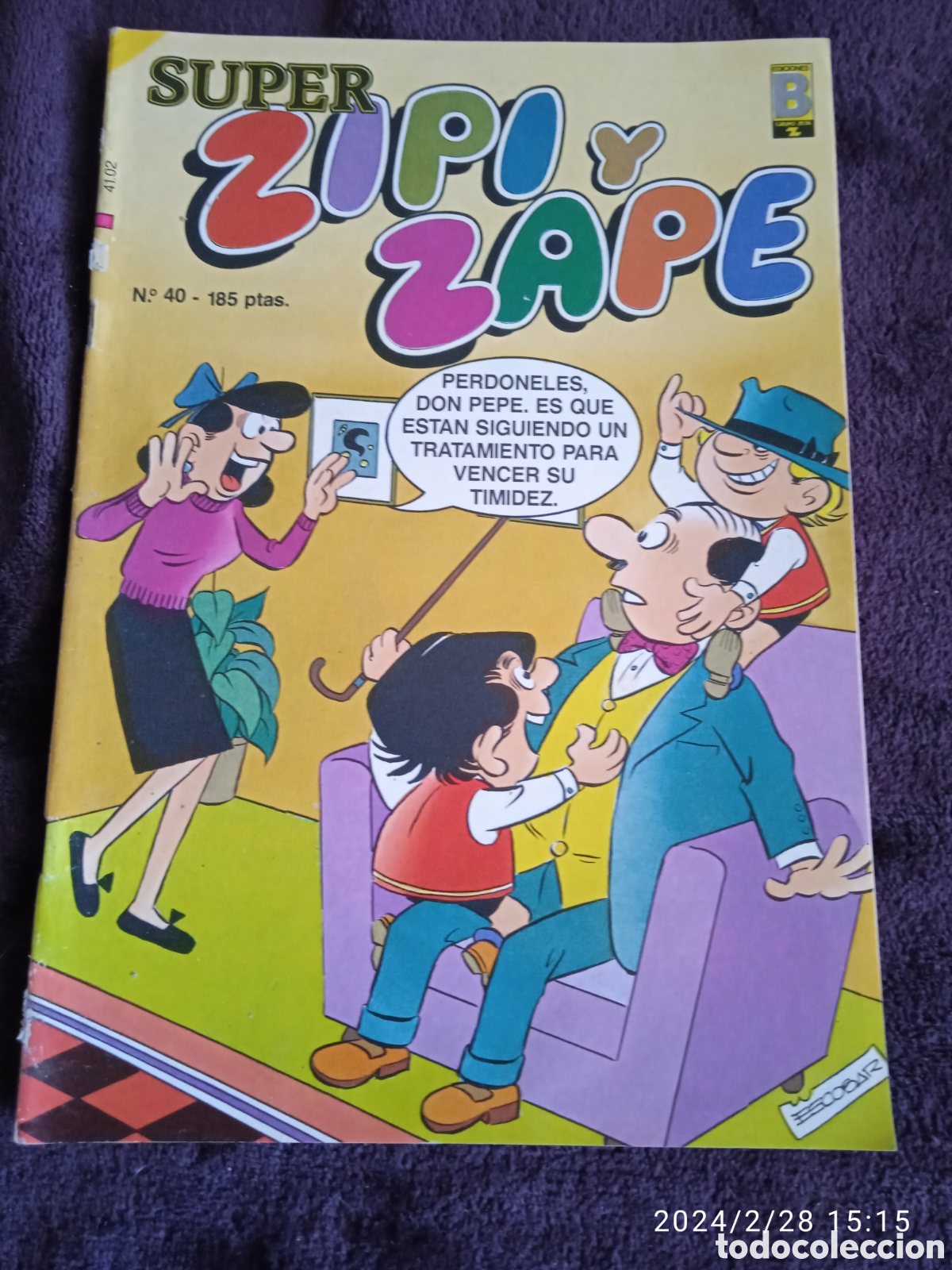 Tebeos: SUPER ZIPI ZAPE N&ordm; 40 - EDITA : EDICIONES B