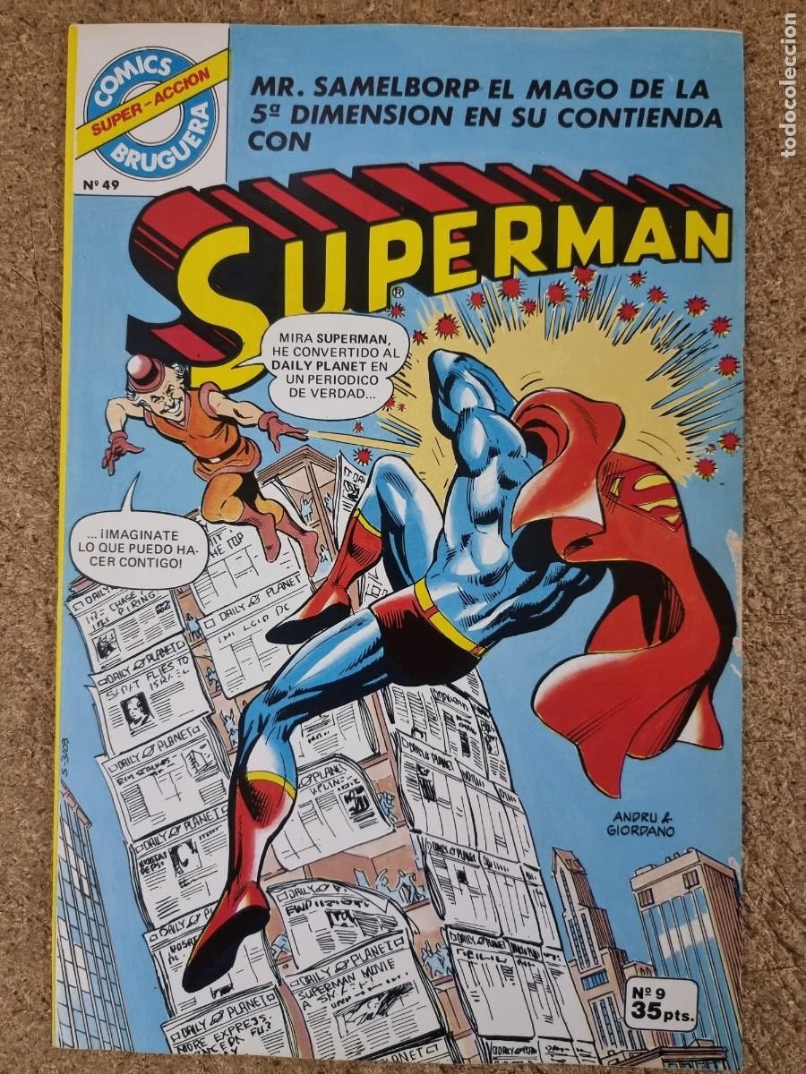 Tebeos: Superman 9 Comics Super-Accion.Bruguera - Foto 1