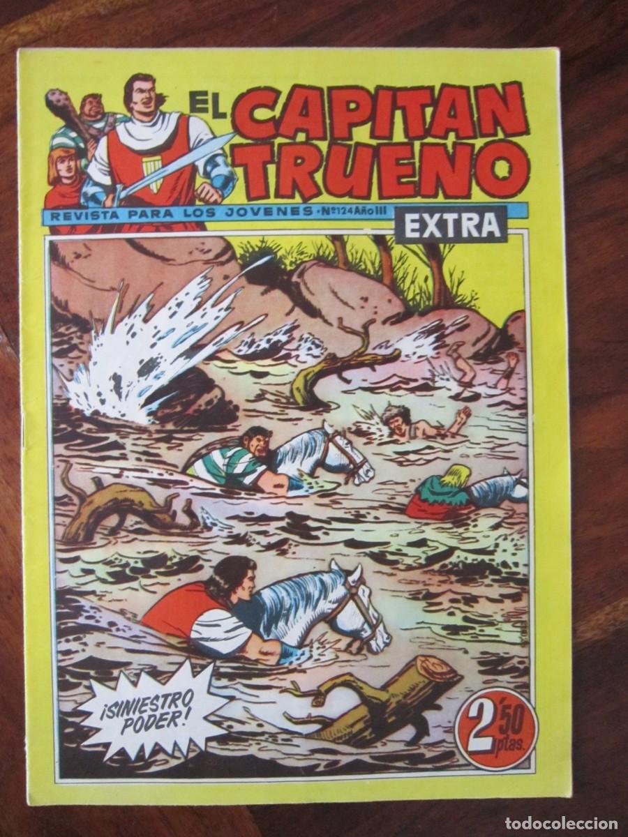 Tebeos: EL CAPITAN TRUENO EXTRA N&ordm; 124 &iexcl;SINIESTRO PODER! BRUGUERA. - Foto 1
