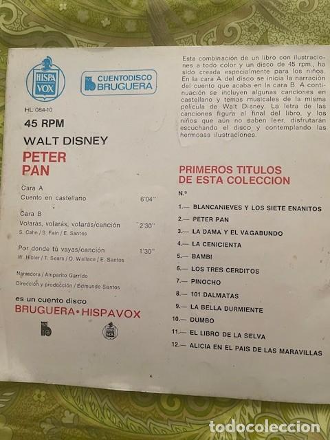 Tebeos: PETER PAN - CUENTODISCO BRUGUERA - SIN DISCO! - Foto 2