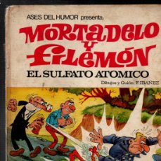 Tebeos: MORTADELO Y FILEMON. EL SULFATO ATOMICO. ASES DEL HUMOR Nº 1. BRUGUERA, 1ª EDICION 1969. VER DESCRIP
