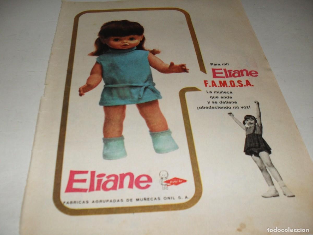 Tebeos: HOJA PUBLICITARIA ELIANE DE FAMOSA.BRUGUERA,A&Ntilde;OS 70