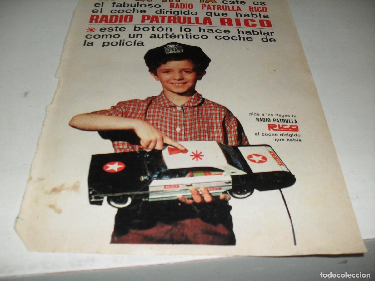 Tebeos: HOJA PUBLICITARIA TIT-TA RADIO PATRULLA RICO+YO CONSTRUYO MIS JUGUETES.BRUGUERA,A&Ntilde;OS 70