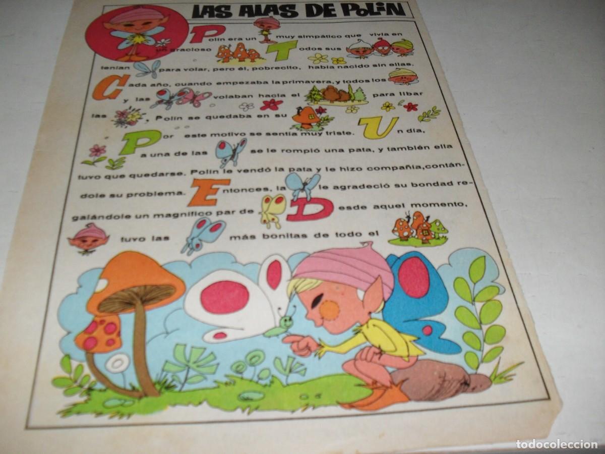 Tebeos: HOJA CON MINI CUENTO LAS ALAS DE POLIN+HISTORIETA DE TOPITO.BRUGUERA,A&Ntilde;OS 70