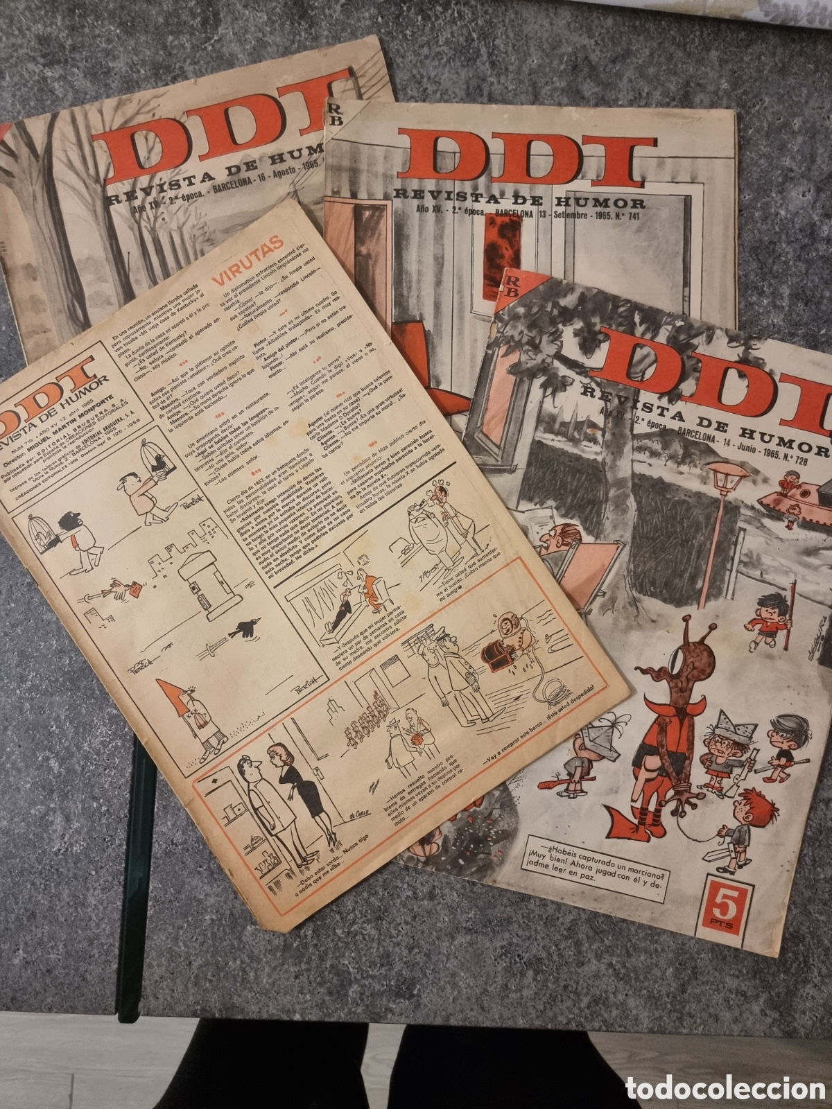 Tebeos: DDT 1965, n&uacute;meros 719, 728, 737, 741 - Foto 1