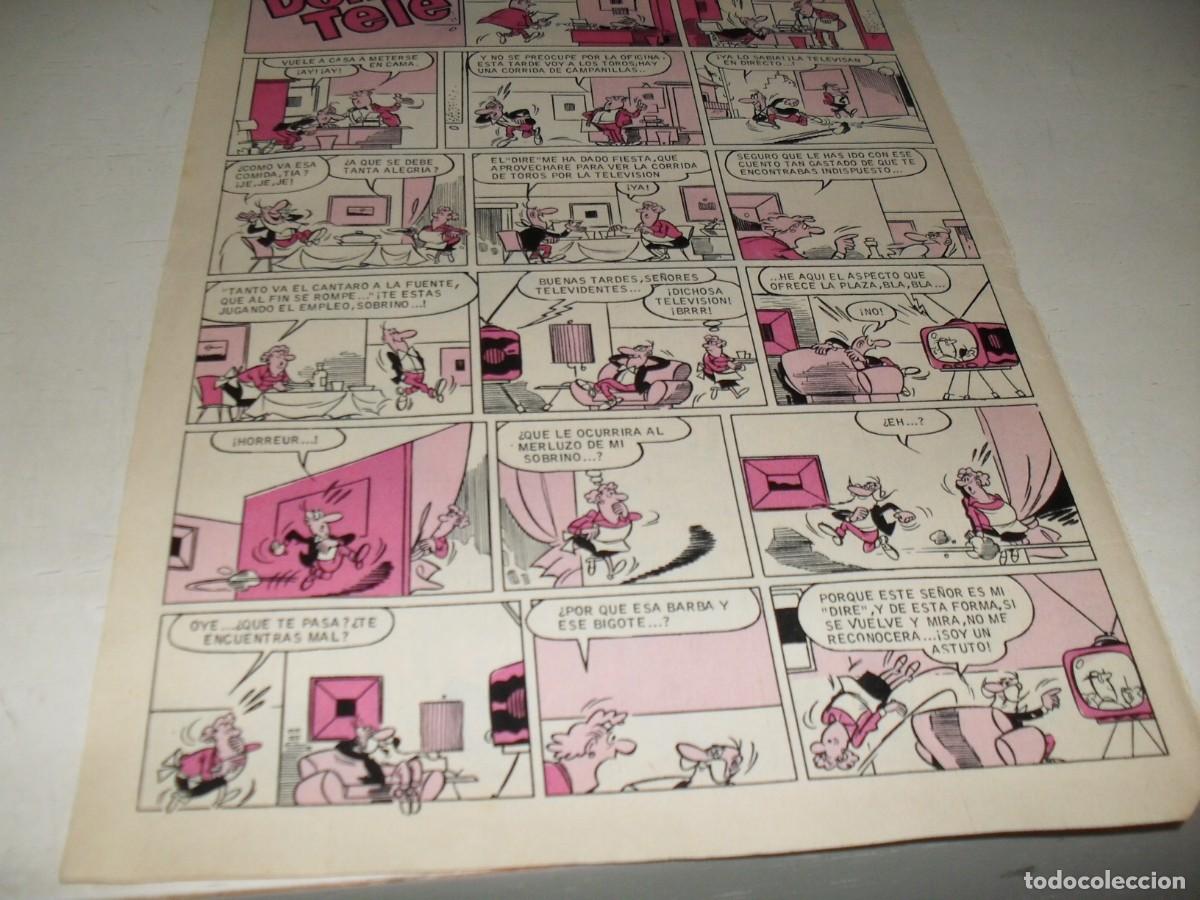 Tebeos: HOJA CON RARO PERSONAJE DON TELE+AQUILES TALON.BRUGUERA,A&Ntilde;OS 70