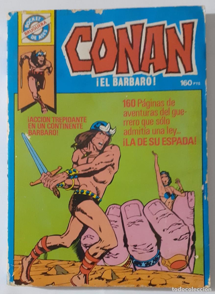 Comics: CONAN-POCKET DE ASES-BRUGUERA- N&ordm; 9 -BARRY SMITH-ROY THOMAS-CASI BUENO-MUY DIF&Iacute;CIL-LEA-0100