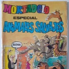 Tebeos: MORTADELO ESPECIAL-BRUGUERA- Nº 130 -ANIMALES SALVAJES-CON FICHAS-1982-DEFECTUOSO-DIFICIL-LEA-0117