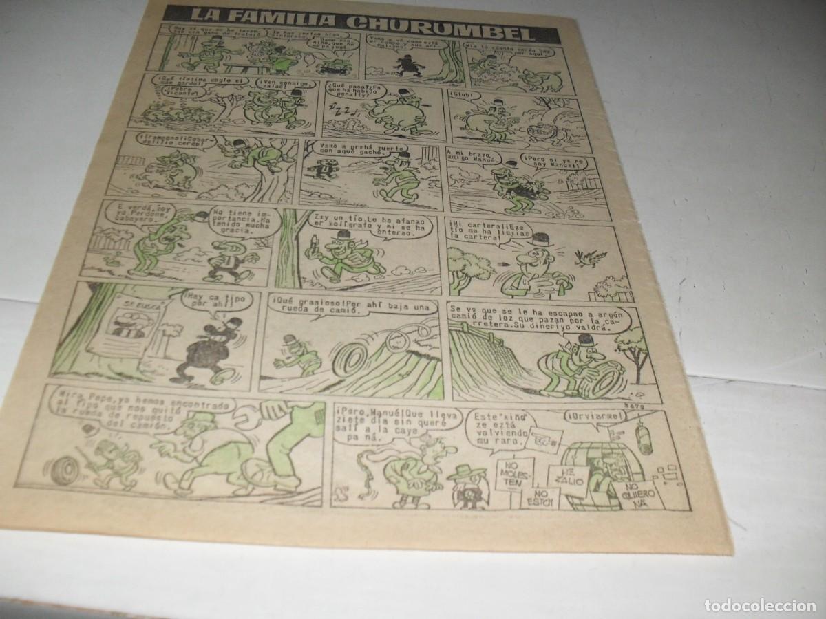 BDs: LAMINA COMICA,CON LA FAMILIA CHURUMBEL+LOS SE&Ntilde;ORES DE ALCORCORN,DE SEGURA,BRUGUERA,A&Ntilde;OS 60