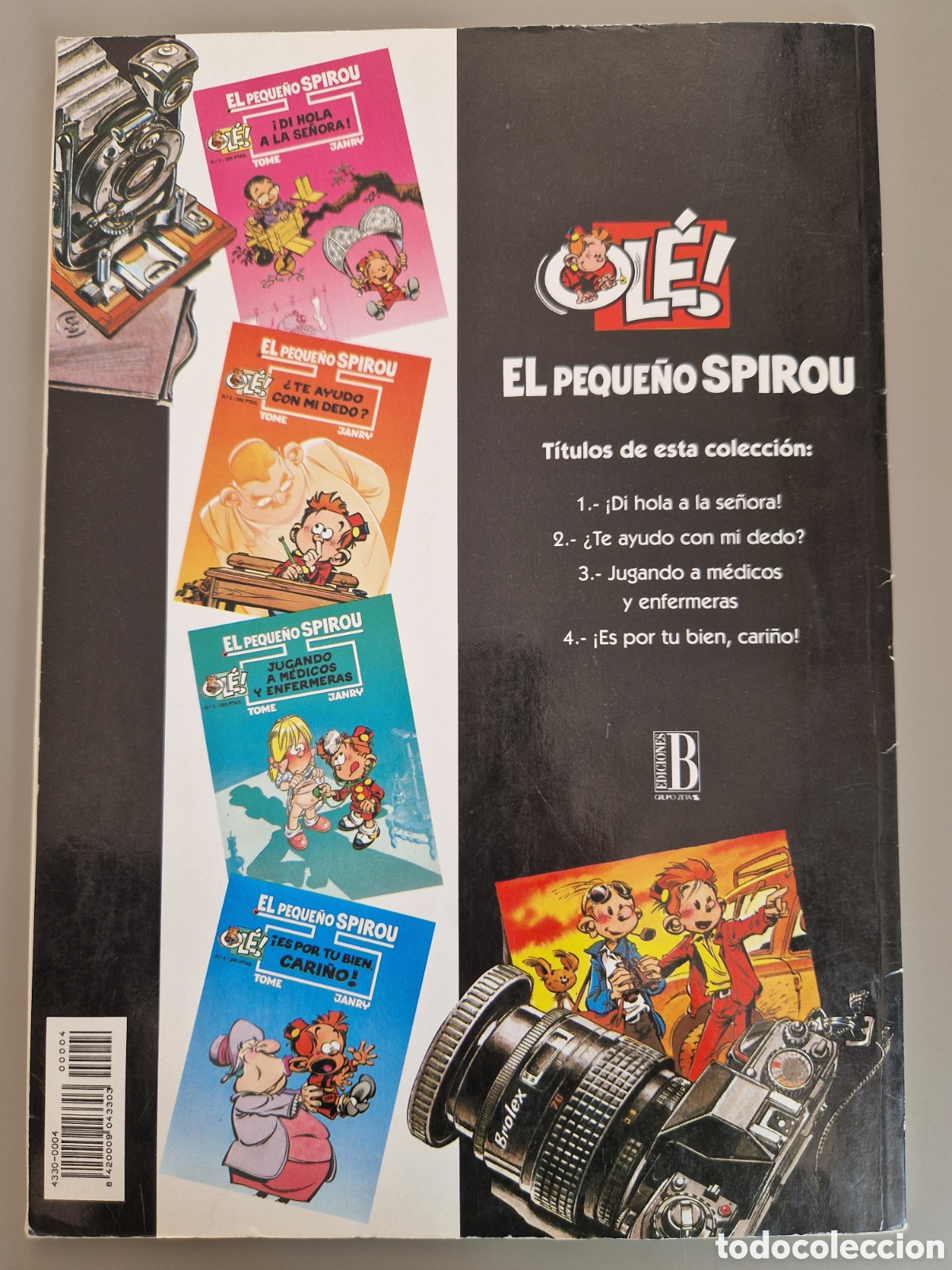 Tebeos: Comic El peque&ntilde;o Spirou Coleccion Ole 4 Ediciones B Primera 1&ordf; edici&oacute;n - Foto 2