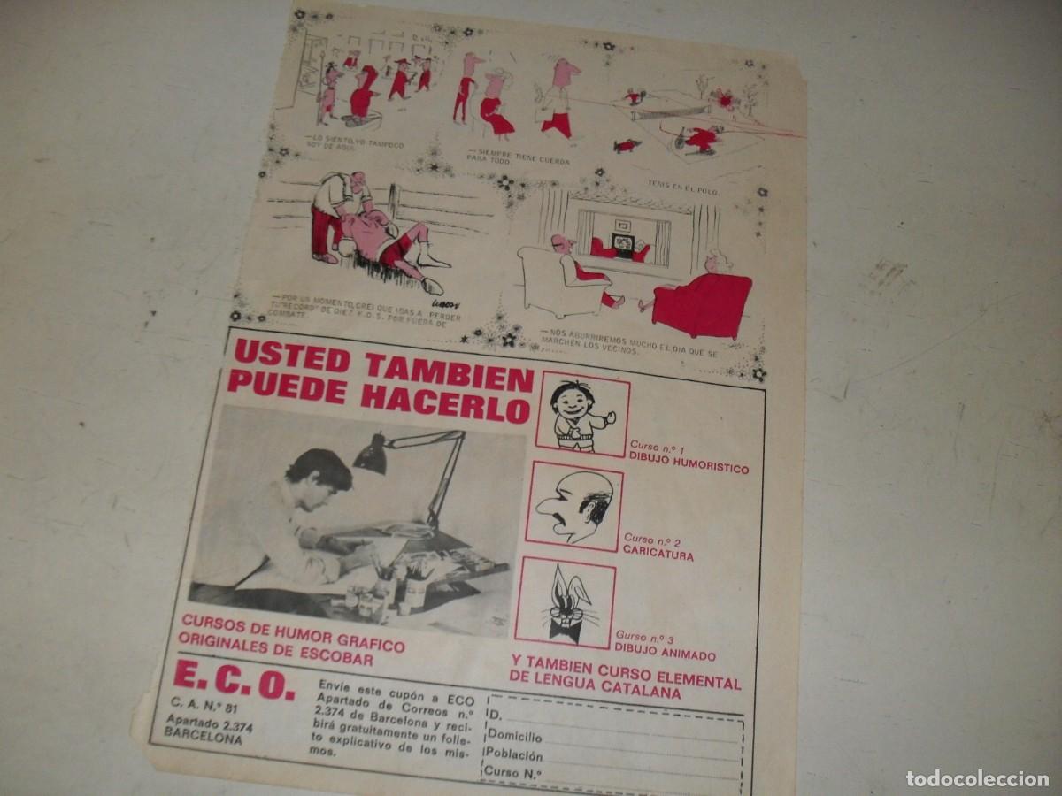 BDs: LAMINA PUBLICITARIA:USTED TAMBIEN PUEDE HACERLO,CURSOS DE DIBUJO DEL MAESTRO ESCOBA,BRUGUERA,A&Ntilde;OS 70