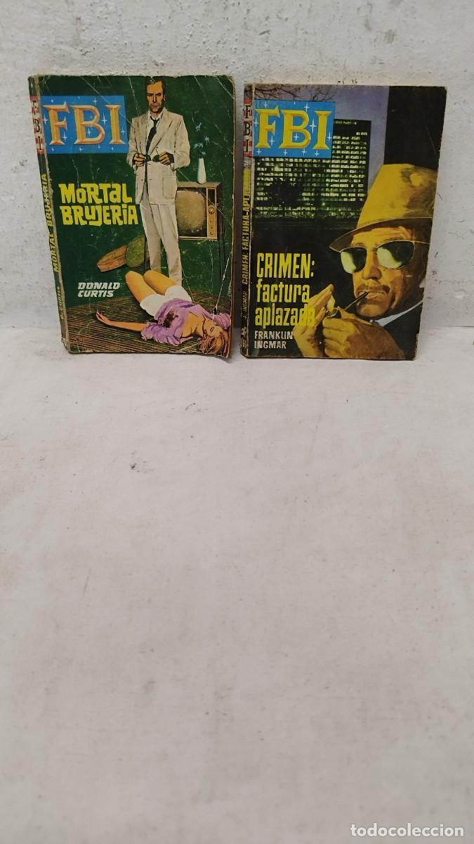 Livros de Banda Desenhada: Dos Antiguos libros de bolsillo,FBI editorial Rollan.MORTAL BRUJERIA,crimen factura aplazad