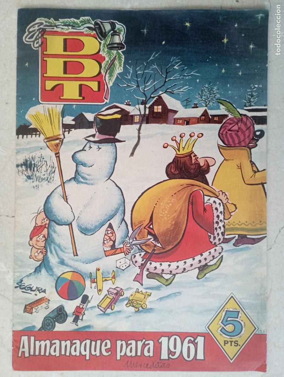 Tebeos: EL DDT ALMANAQUE PARA 1961 - Foto 1