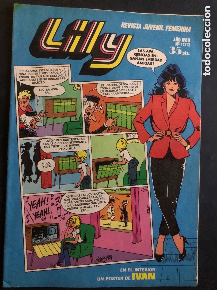 Tebeos: COMIC LILY N&ordm; 1013 CON POSTER DE IVAN EDITORIAL BRUGUERA - Foto 1