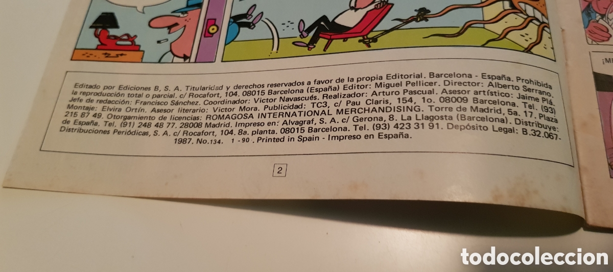 Tebeos: Mortadelo. N.134 Ediciones B.S.A. ( 1987 ). - Foto 4
