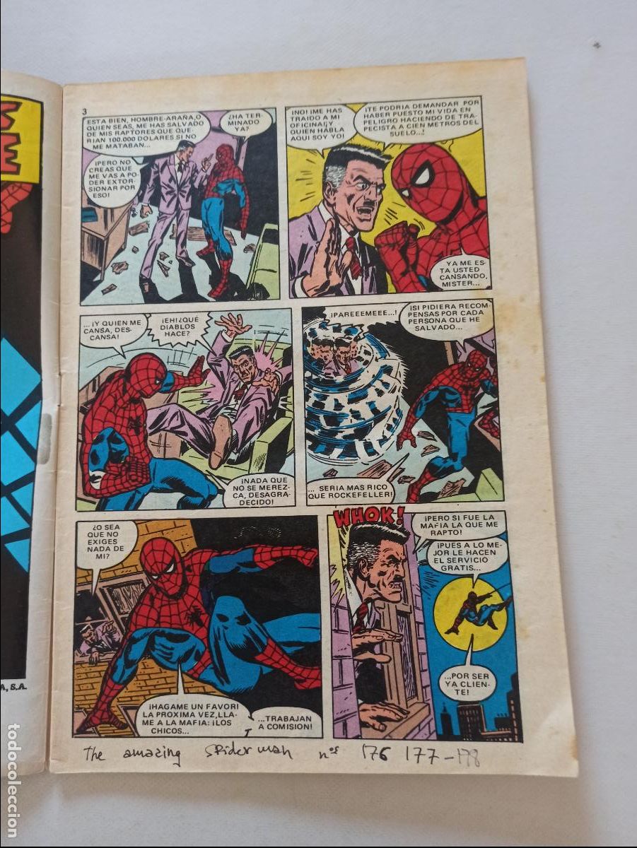 Tebeos: SPIDER-MAN N&ordm; 3 - BRUGUERA (IO) - Foto 2