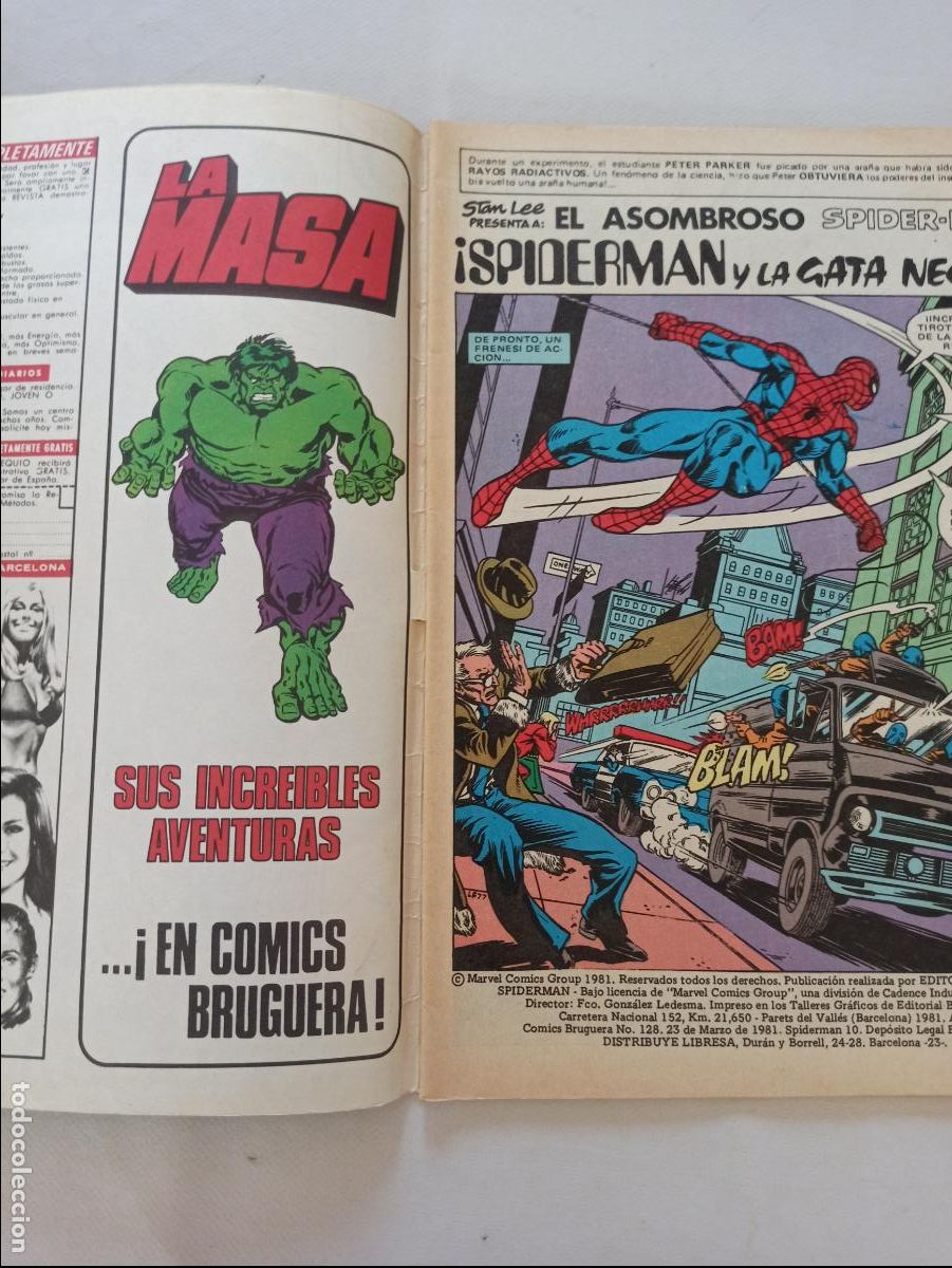Tebeos: SPIDER-MAN N&ordm; 10 - BRUGUERA (IO) - Foto 2