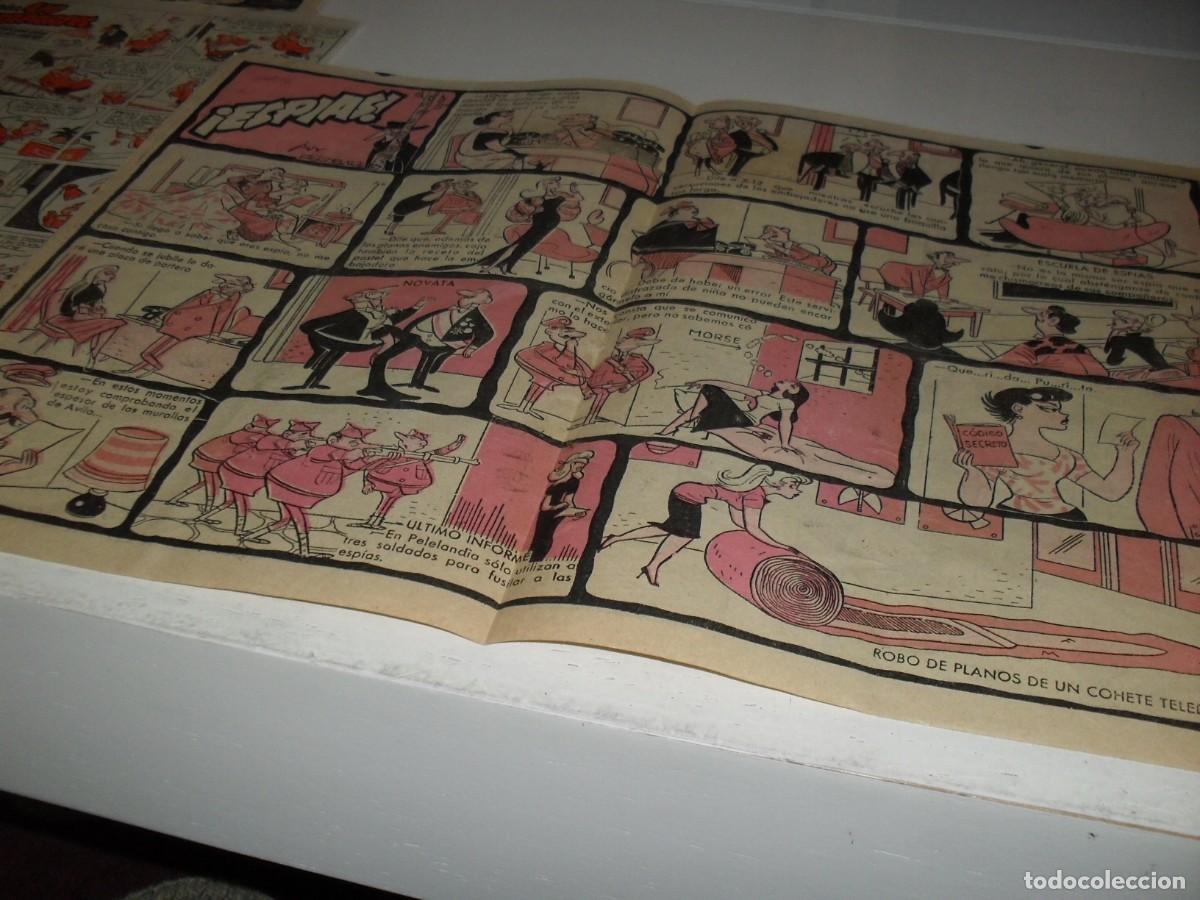 Tebeos: LAMINA DOBLE LA P&Agrave;RADA DEL AUTOBUS+ESPIAS+MI BARRIO.BRUGUERA,A&Ntilde;OS 60