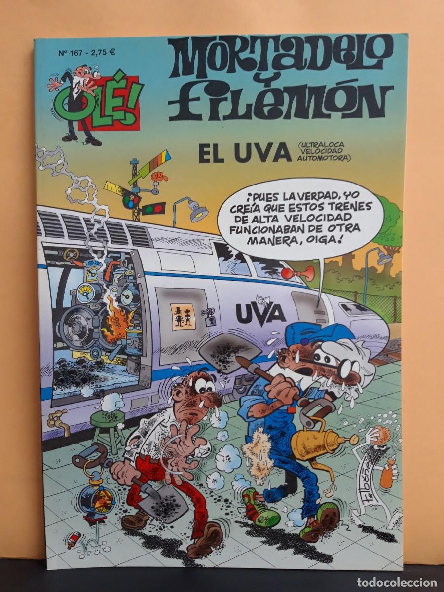 Tebeos: MORTADELO Y FILEM&Oacute;N. OL&Eacute; N&ordm; 167. EL UVA. EDICIONES B - Foto 1