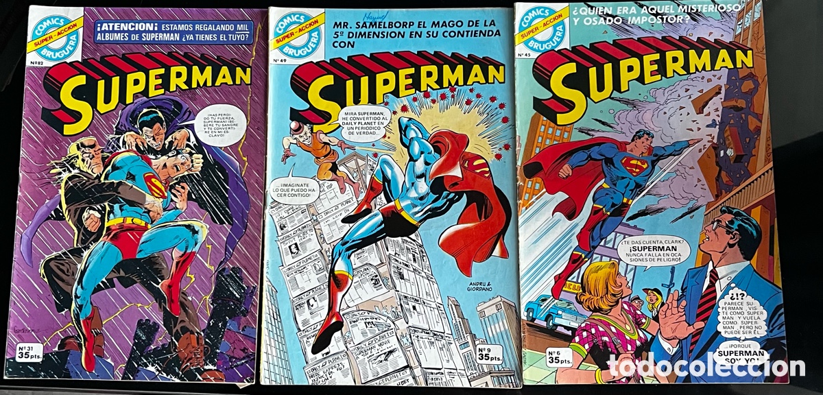Tebeos: 7 N&Uacute;MEROS SUPERMAN Y UNO BATMAN DE BRUGUERA - Foto 2