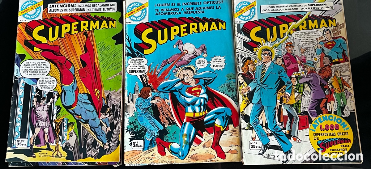 Tebeos: 7 N&Uacute;MEROS SUPERMAN Y UNO BATMAN DE BRUGUERA - Foto 1