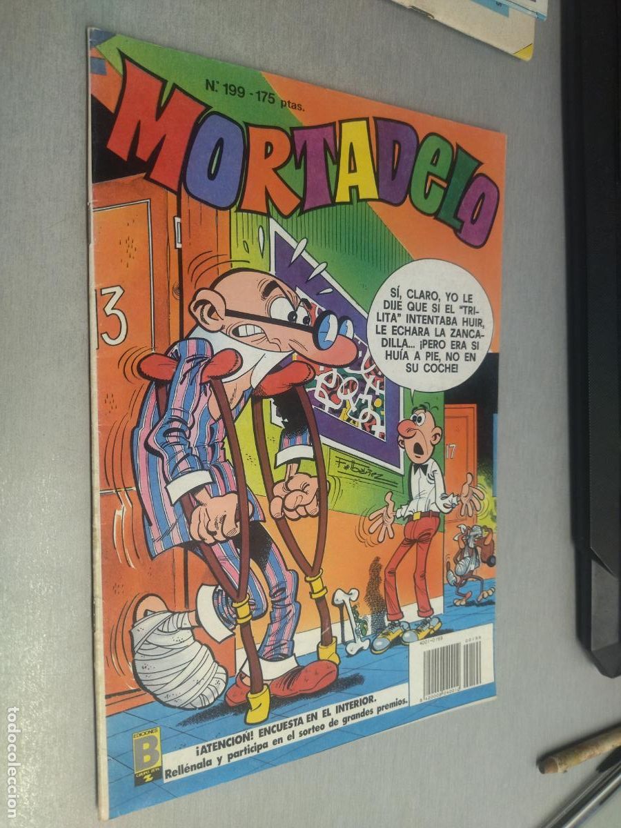 Tebeos: MORTADELO N&ordm; 199 / EDICIONES B - Foto 1