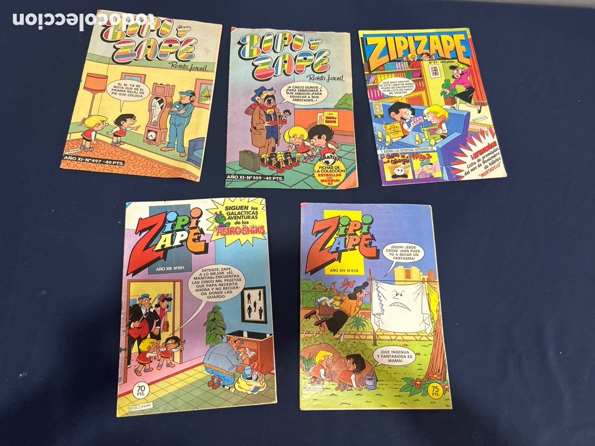 Tebeos: LOTE DE 5 COMICS ZIPI Y ZAPE - Foto 1