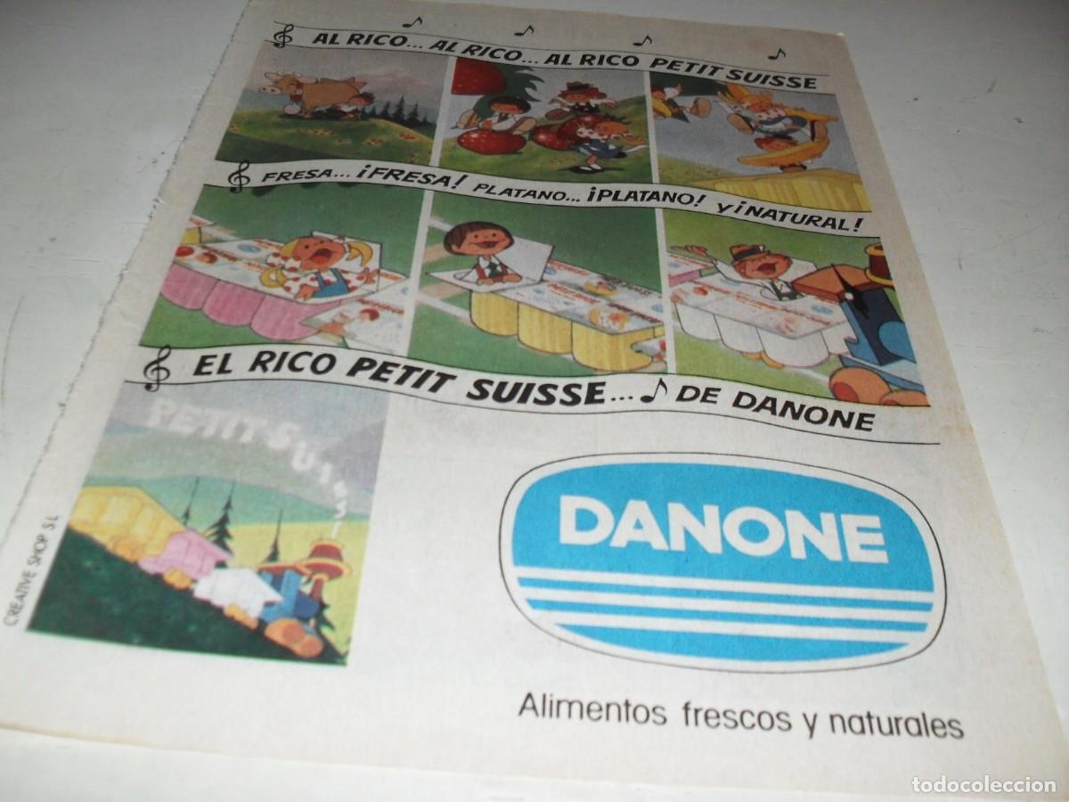 Comics: HOJA PUBLICITARIA DANONE,BRUGUERA,A&Ntilde;OS 80.
