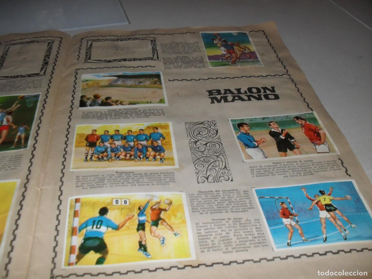 Livros de Banda Desenhada: LAMINA DE CROMOS PAGINA 7-8,CON 12 CROMOS,PROCEDE DE ENCICLOPEDIA DEPORTIVA,EDITA BRUGUERA,A&Ntilde;O 1963
