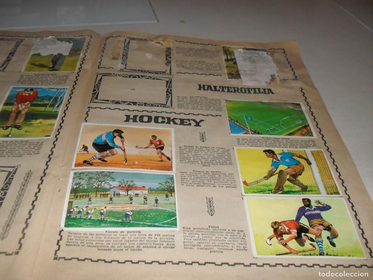 Livros de Banda Desenhada: LAMINA DE CROMOS PAGINA 21-22,CON 9 CROMOS,PROCEDE DE ENCICLOPEDIA DEPORTIVA,BRUGUERA,A&Ntilde;O 1963