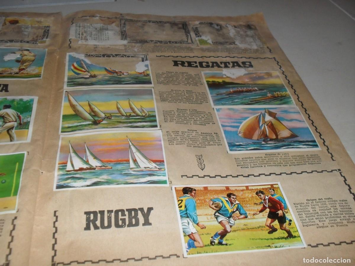 Livros de Banda Desenhada: LAMINA DE CROMOS PAGINA 29-30,CON 8 CROMOS,PROCEDE DE ENCICLOPEDIA DEPORTIVA,BRUGUERA,A&Ntilde;O 1963