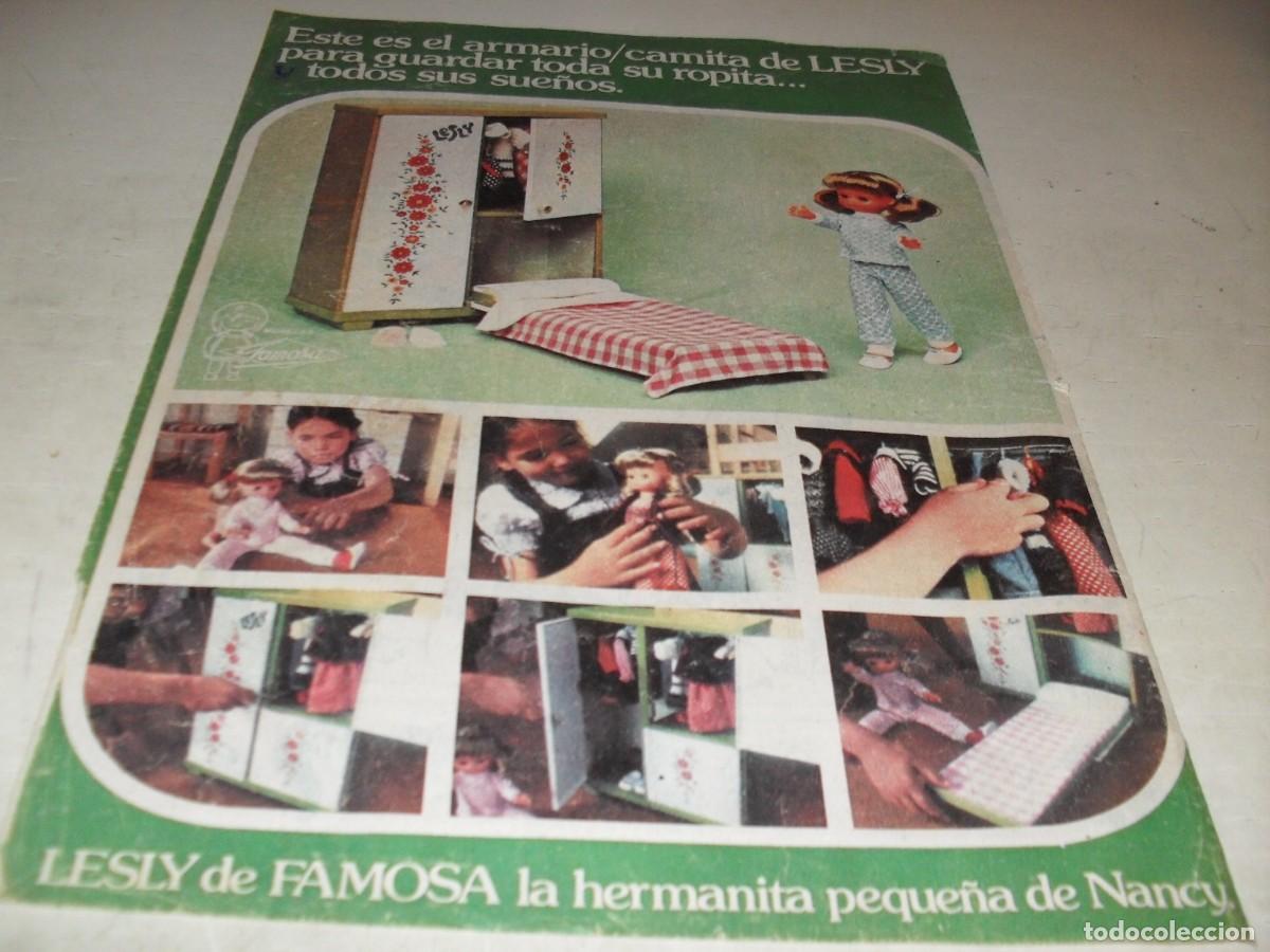Livros de Banda Desenhada: HOJA PUBLICITARIA ESTE ES EL ARMARIO/CAMITA DE LESLY,DE FAMOSA.BRUGUERA,A&Ntilde;OS 70