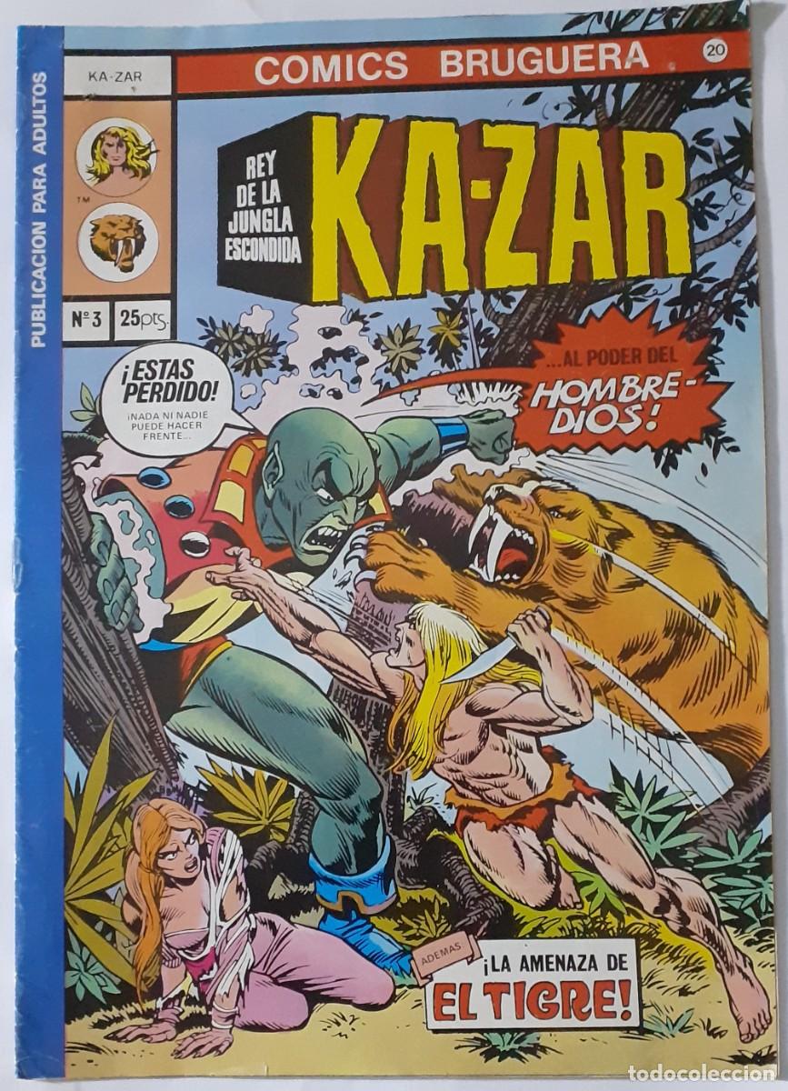 Tebeos: KA-ZAR-N&ordm; 3-C&Oacute;MICS BRUGUERA- N&ordm; 20 -CON ZAB&Uacute;-GIL KANE-1978-CASI BUENO-DIF&Iacute;CIL- LEA-VEA-0495