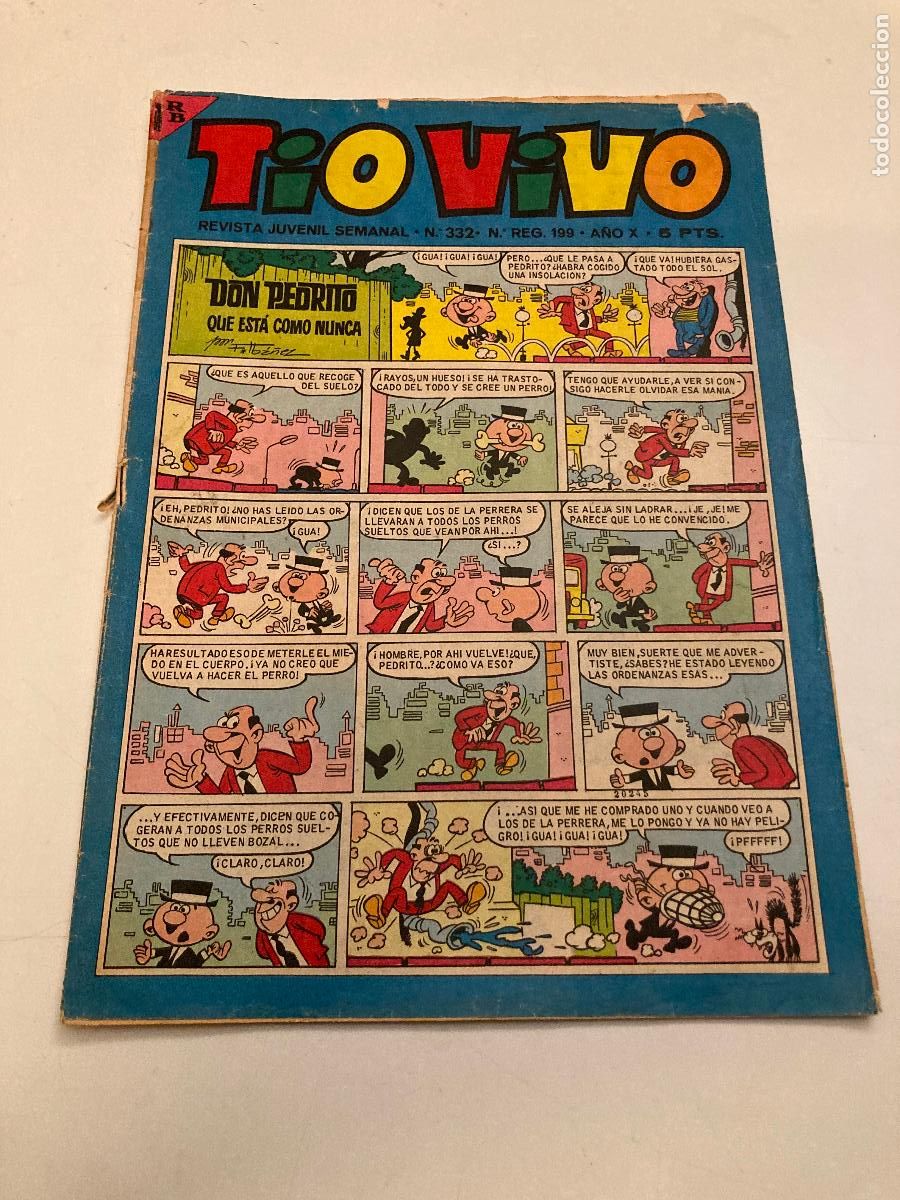 Tebeos: TIO VIVO N&ordm; 332. BRUGUERA 1967