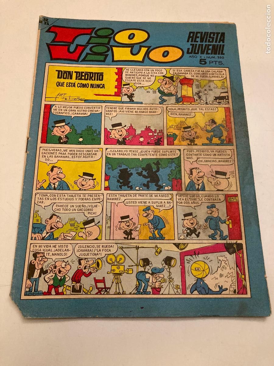 Tebeos: TIO VIVO N&ordm; 350. BRUGUERA 1967