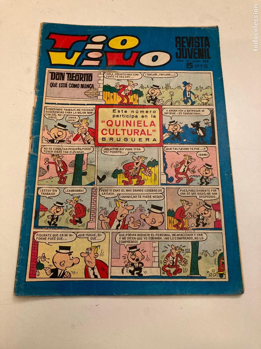 Tebeos: TIO VIVO N&ordm; 368. BRUGUERA 1968