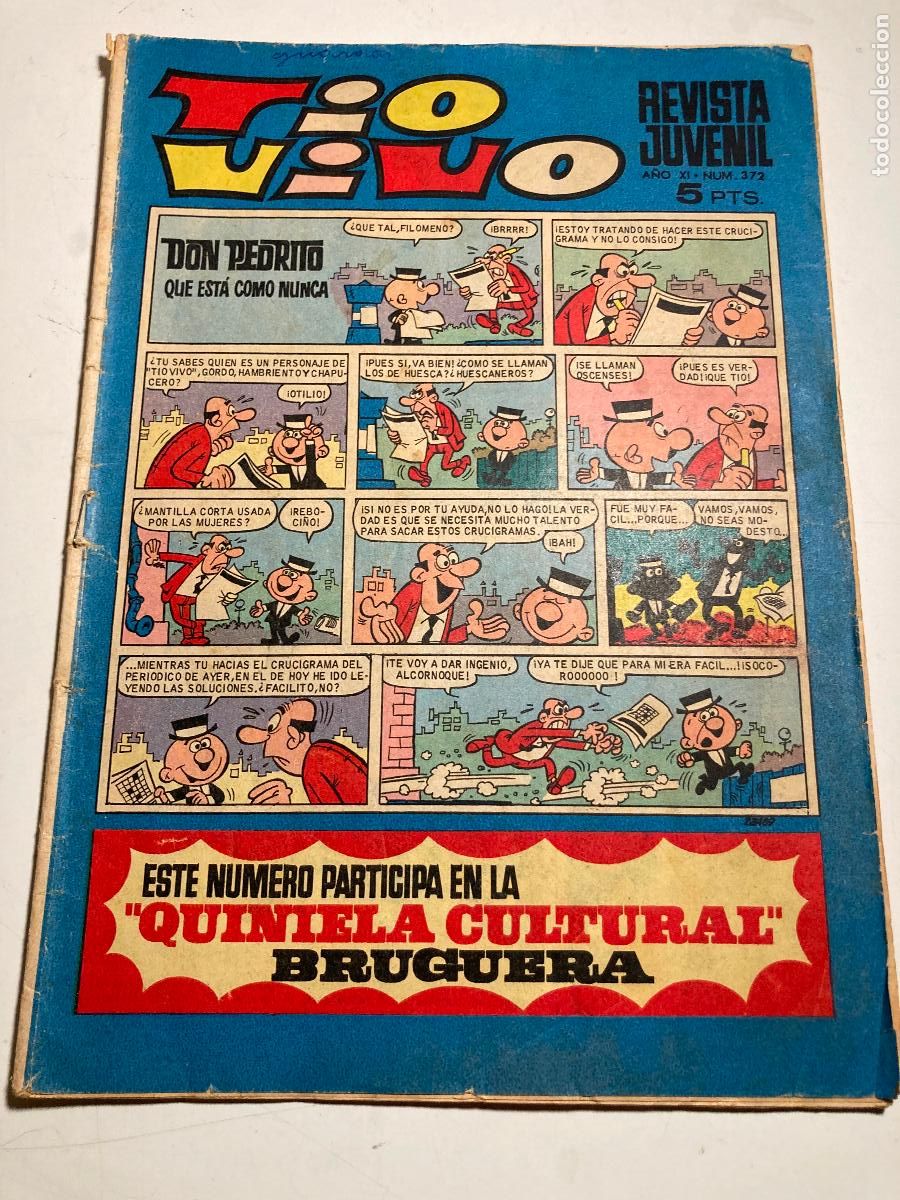 Tebeos: TIO VIVO N&ordm; 372. BRUGUERA 1968