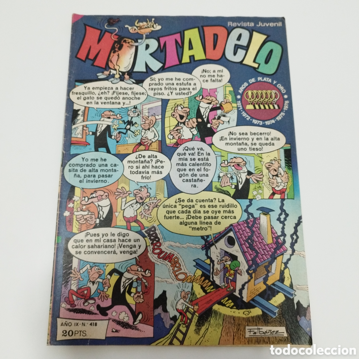 Tebeos: MORTADELO / A&Ntilde;O IX / # 418 / ED. BRUGUERA /