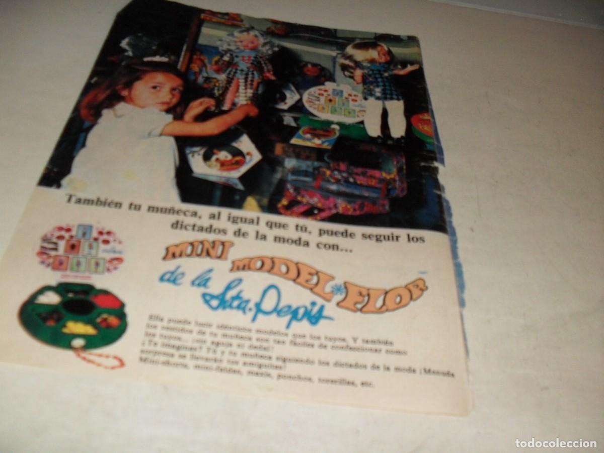 Comics: HOJA PUBLICITARIA MINI MODEL FLOR DE LA STA.PEPIS,BRUGUERA,A&Ntilde;OS 70