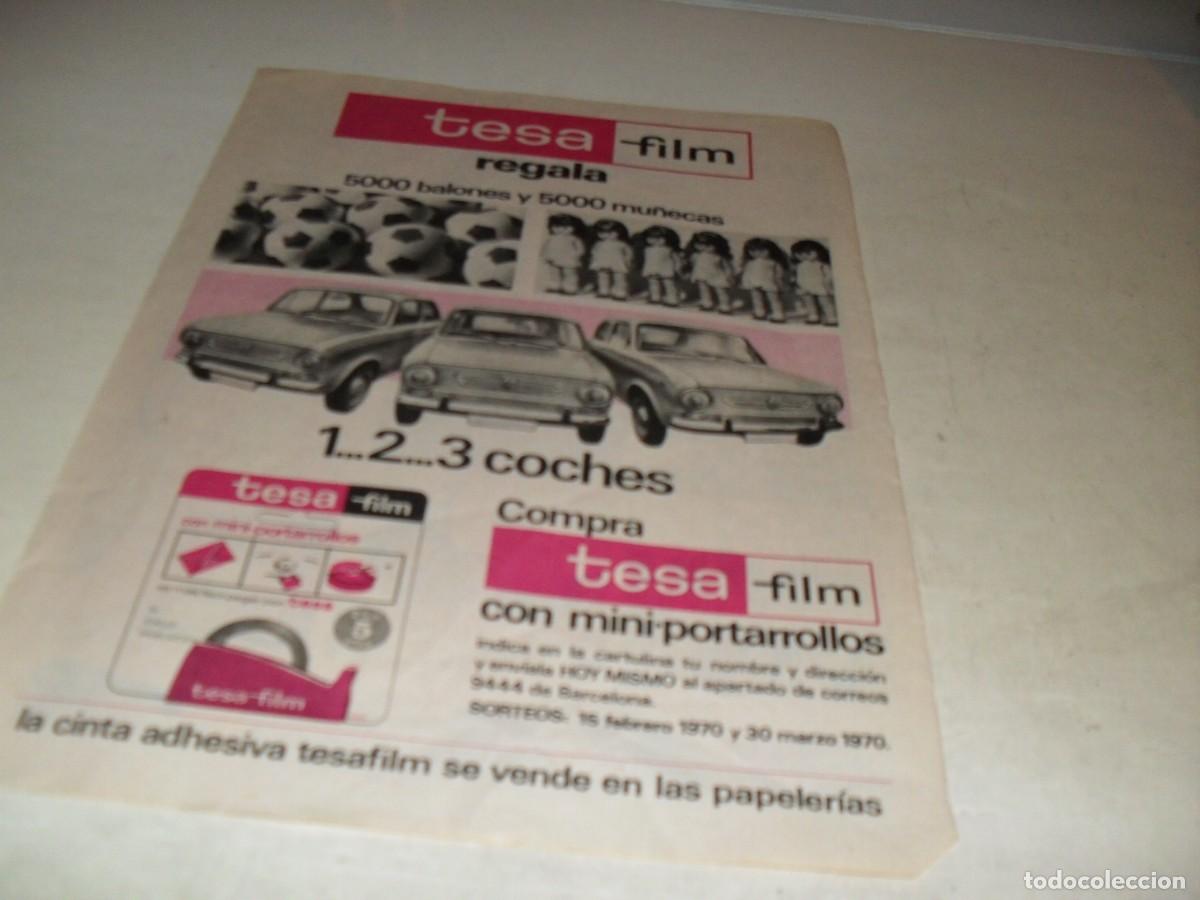 Comics: HOJA PUBLICITARIA TESA FILM REGALA...,BRUGUERA,A&Ntilde;OS 70
