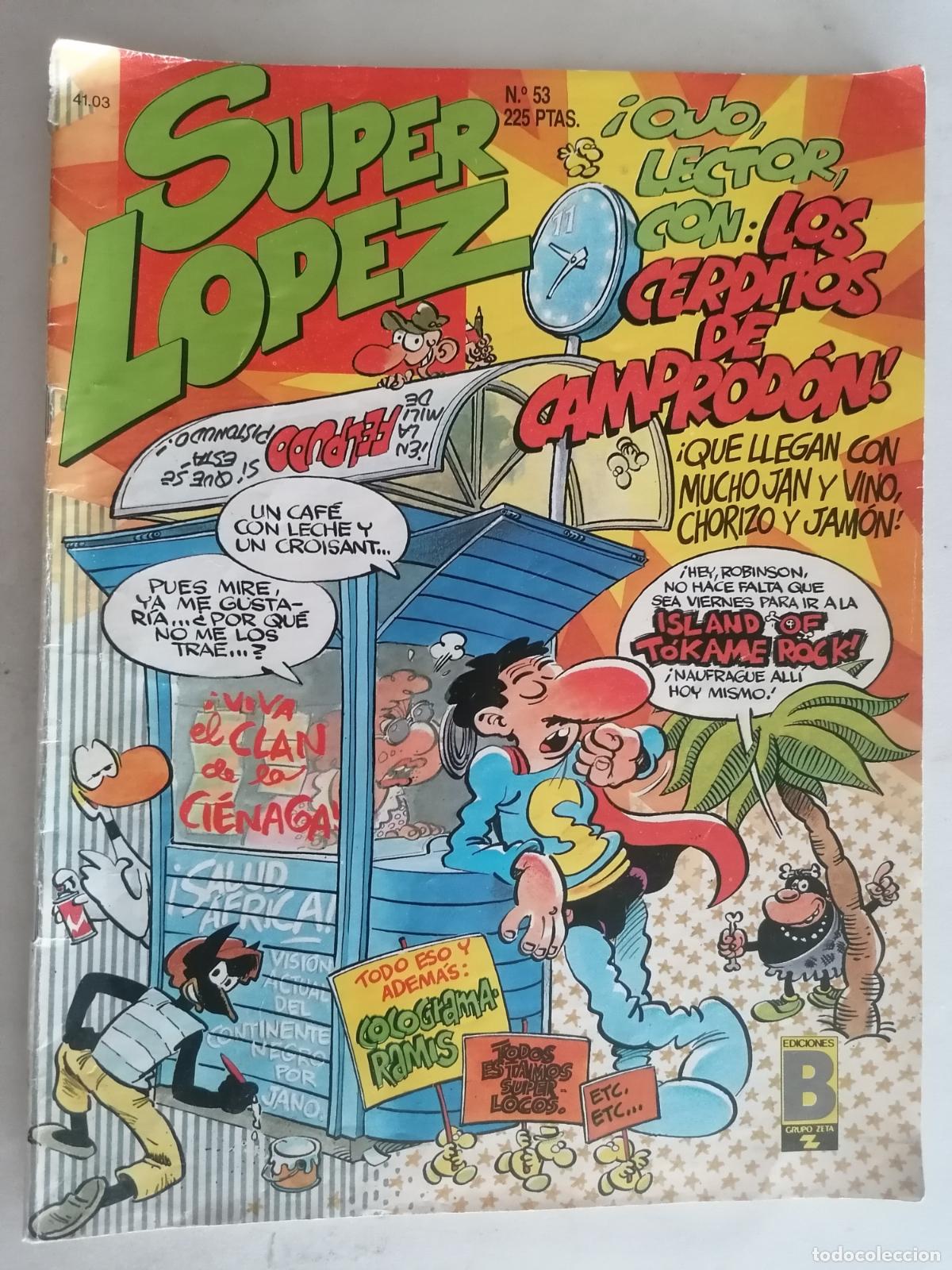 Tebeos: TEBEO SUPER LOPEZ, N&ordm; 53, EDICIONES B - Foto 1