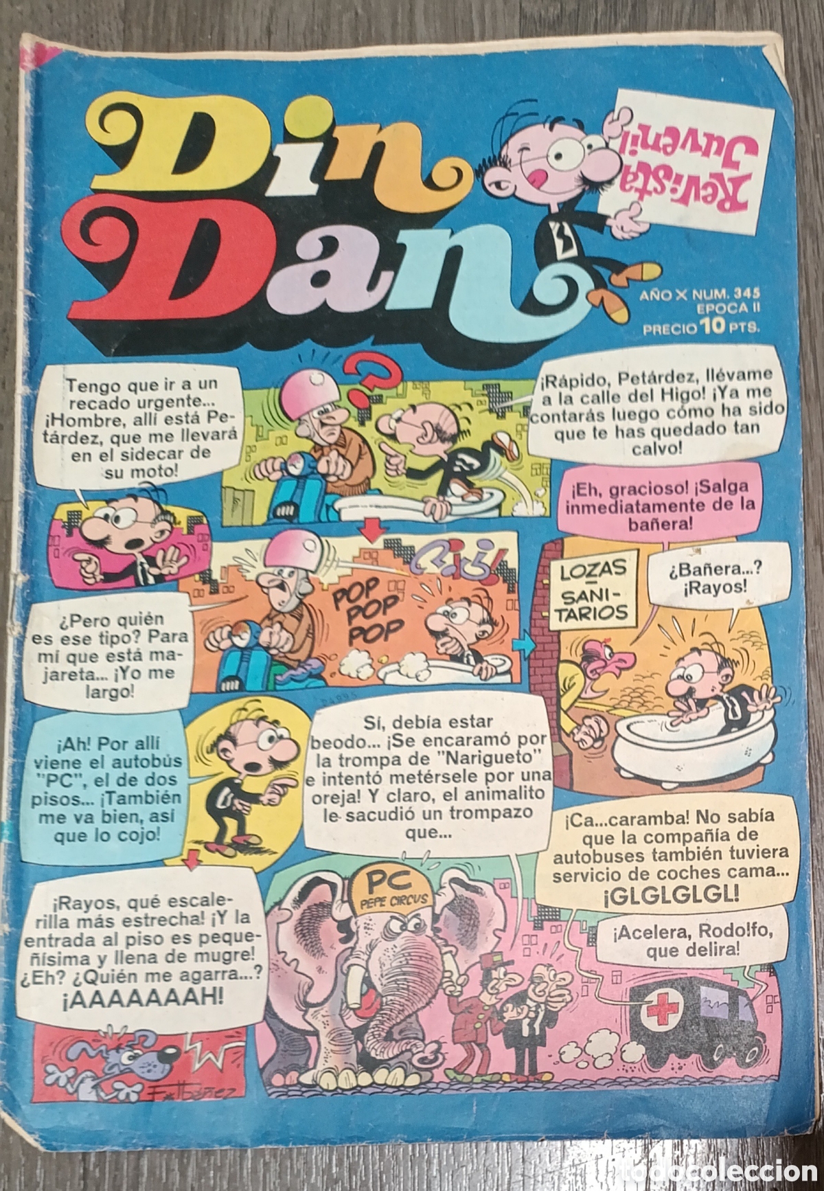 Tebeos: Din dan Num 345 a&ntilde;o 1974 - Foto 1