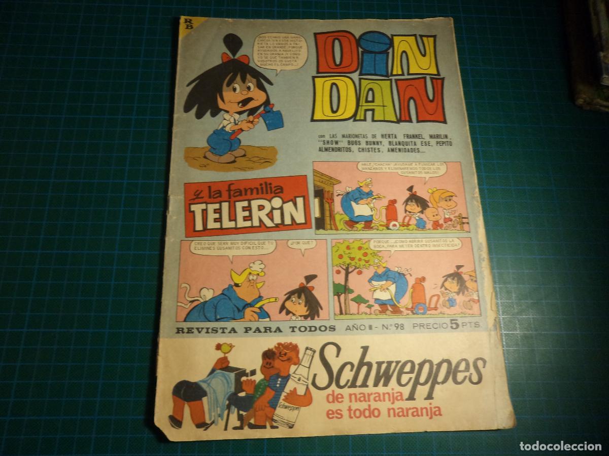 Tebeos: Din Dan. N&ordm; 98. Bruguera. - Foto 1