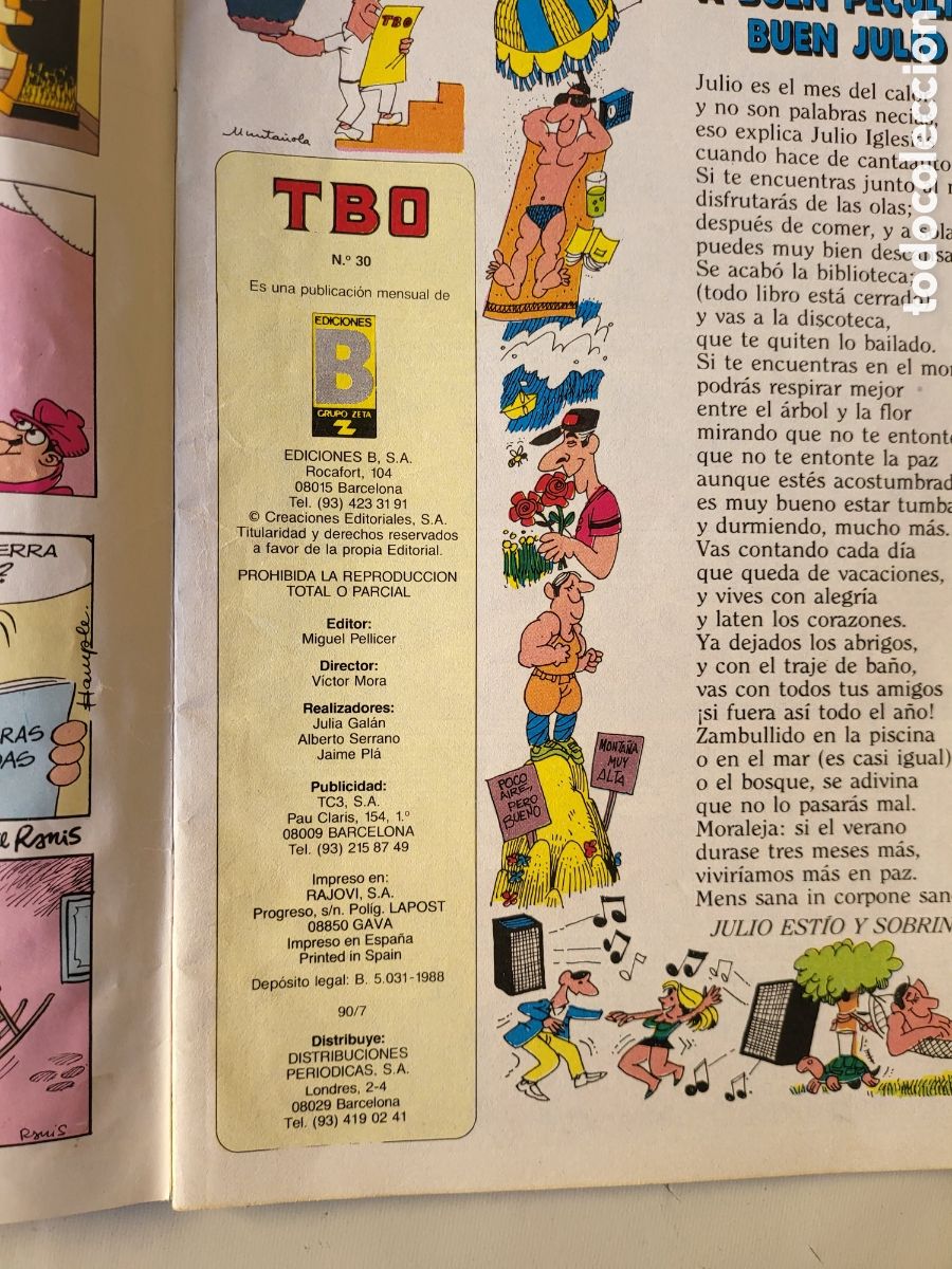 Tebeos: TBO n.30, 1988, Ediciones B - Foto 3