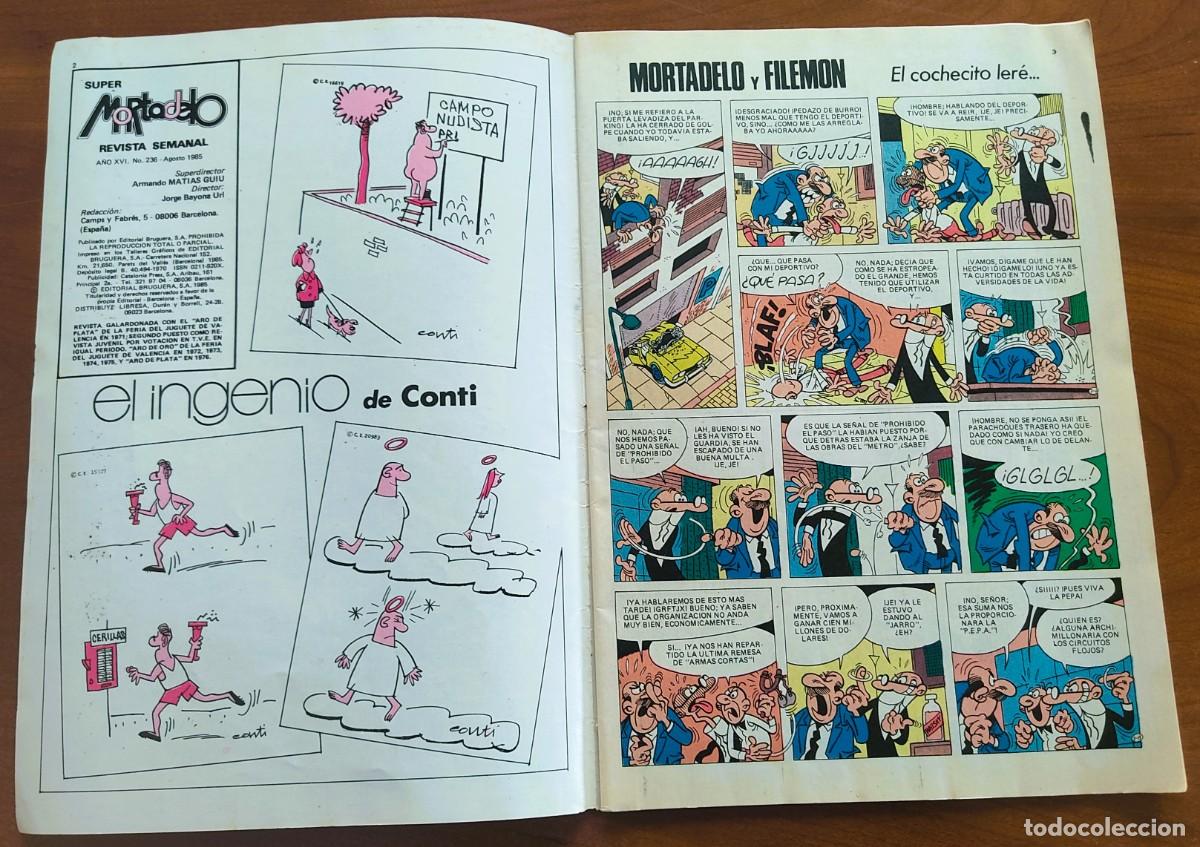 Tebeos: MORTADELO N&ordm; 236 - EDITORIAL BRUGUERA - Foto 3