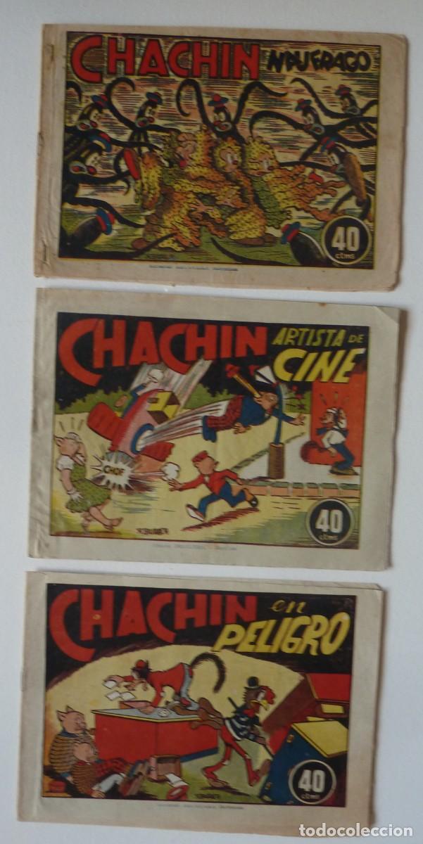 Tebeos: CHACHIN LOTE DE 3 EJEMPLARES ORIGINALES BRUGUERA 1944 bataller, A&Ntilde;OS 40